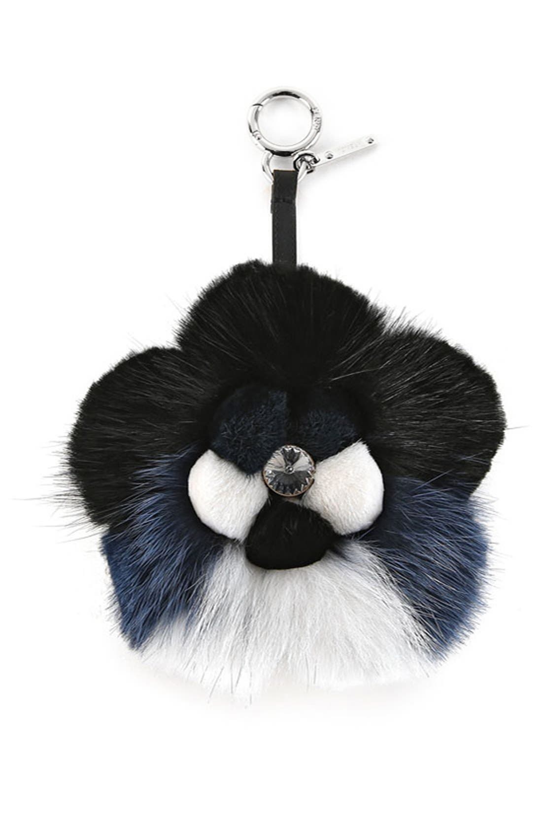 Fendi 'Flower' Genuine Mink & Fox Fur Bag Charm Nordstrom