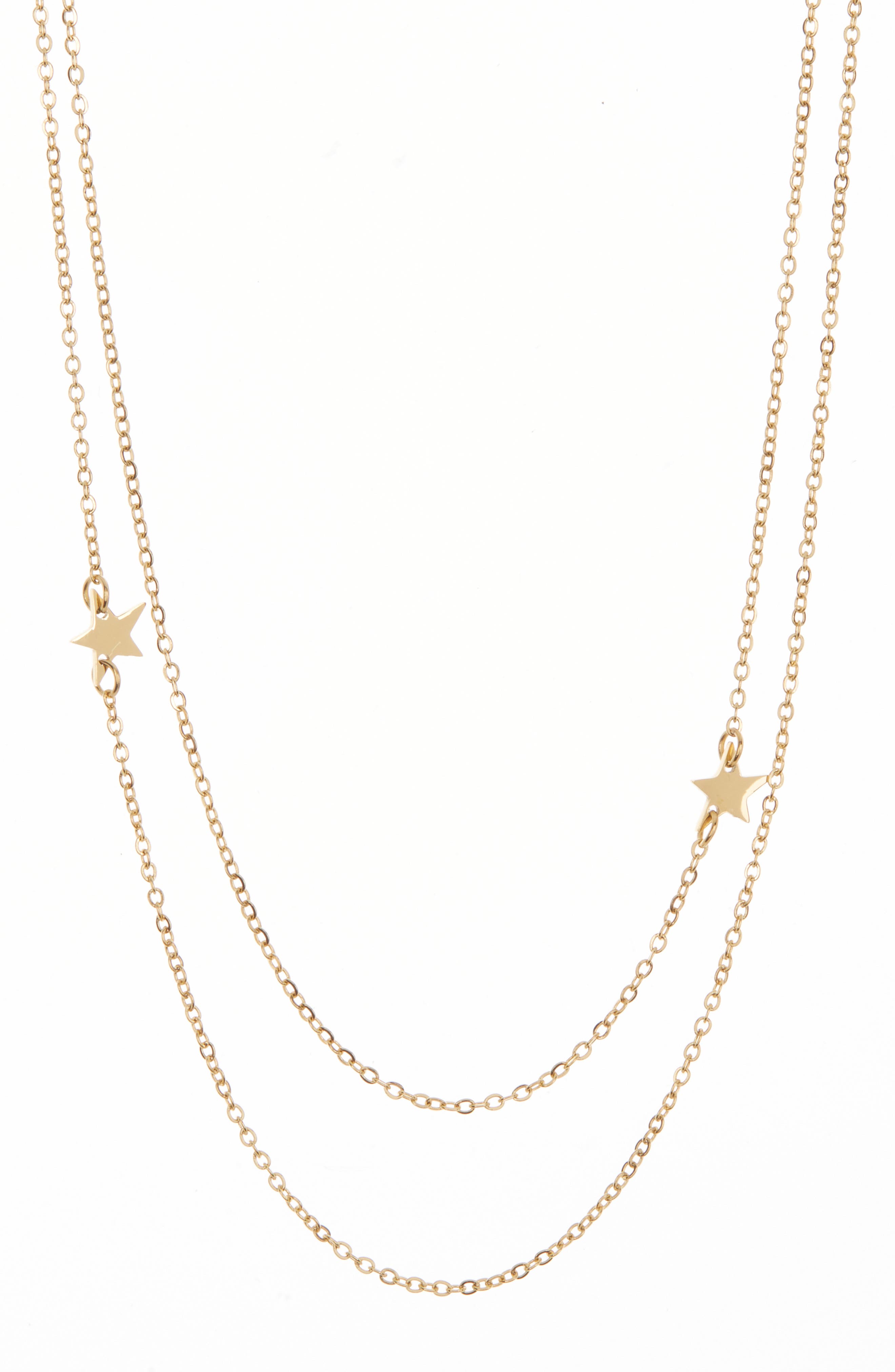 jennifer zeuner star double necklace