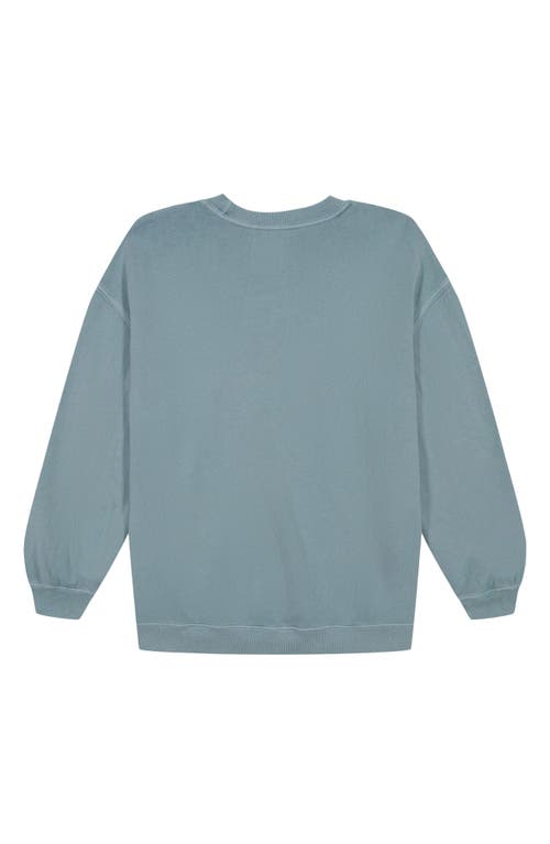 Shop Billabong Kids' Logo Graphic Sweatshirt In Dusk Blue