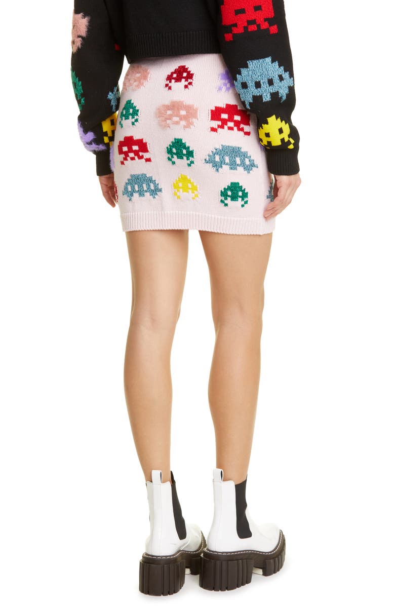 Game On Wool Blend Sweater Miniskirt