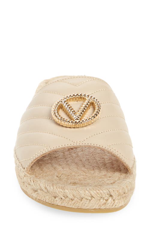 Shop Valentino By Mario Valentino Clavel Espadrille Slide Sandal In Beige