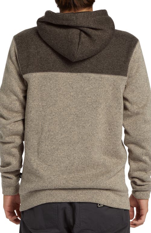 QUIKSILVER QUIKSILVER KELLER COLORBLOCK FLEECE LINED ZIP HOODIE 