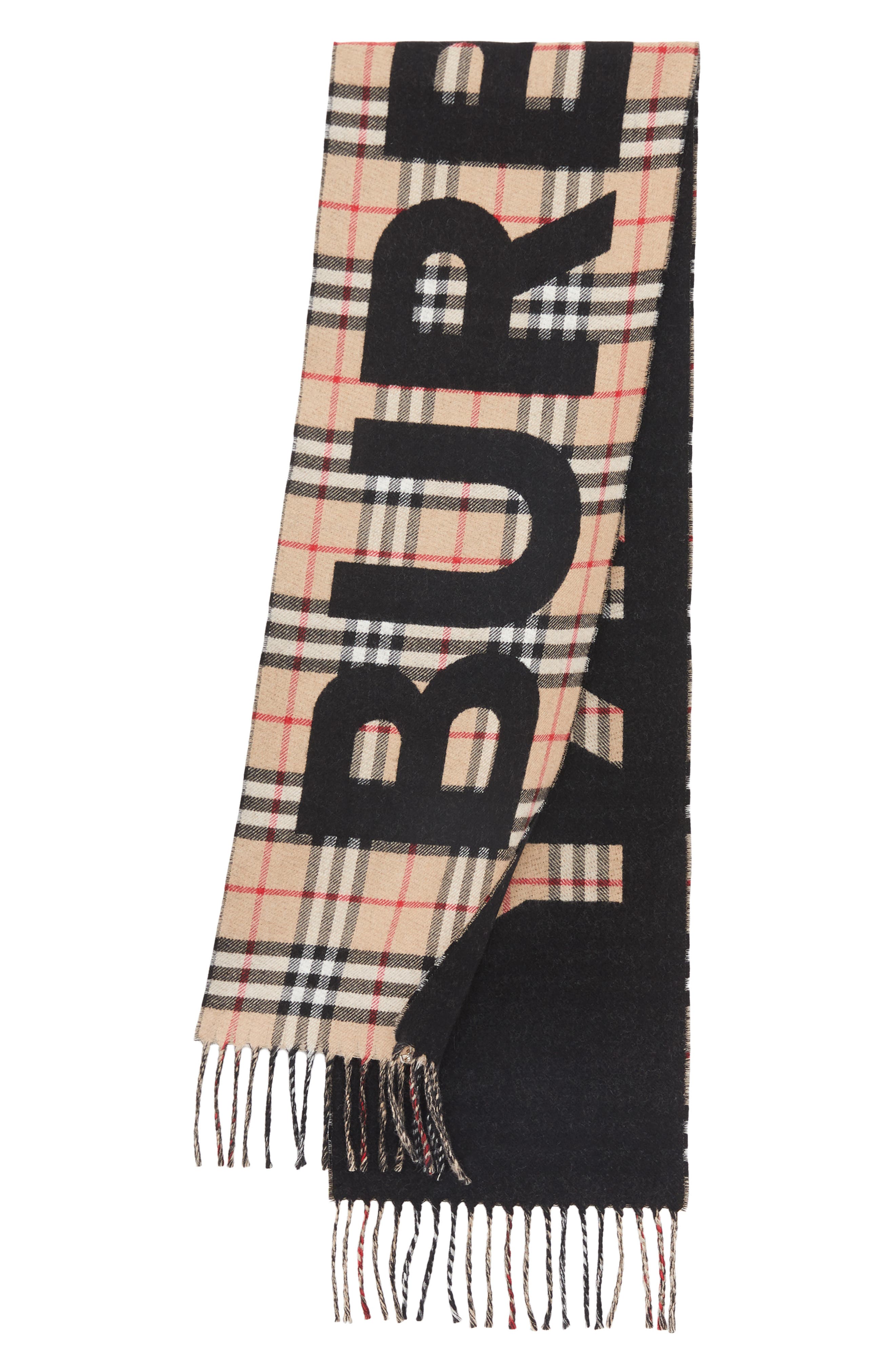mock burberry scarf