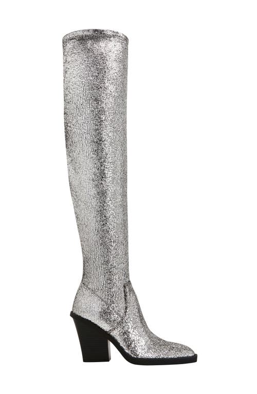 Shop Katy Perry Citygurl Over The Knee Boot In Silver