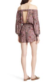 Free People Pretty & Free Off the Shoulder Romper | Nordstrom