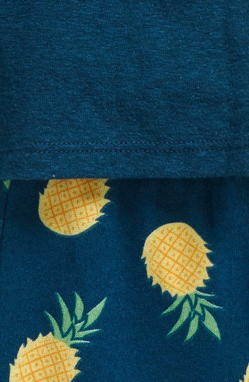 Shop Tucker + Tate Knit Tank & Shorts Set In Blue- Blue Pineapples Toss