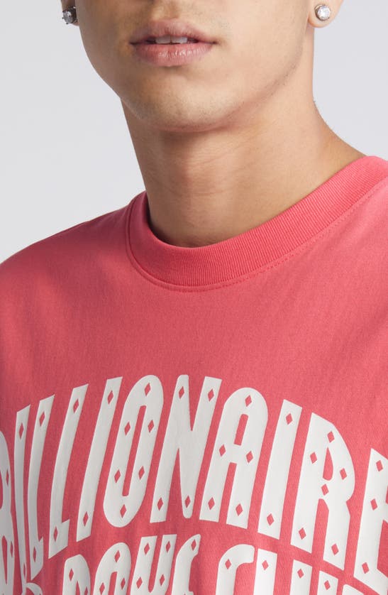 Shop Billionaire Boys Club Arch Logo Cotton Graphic T-shirt In Rouge Red