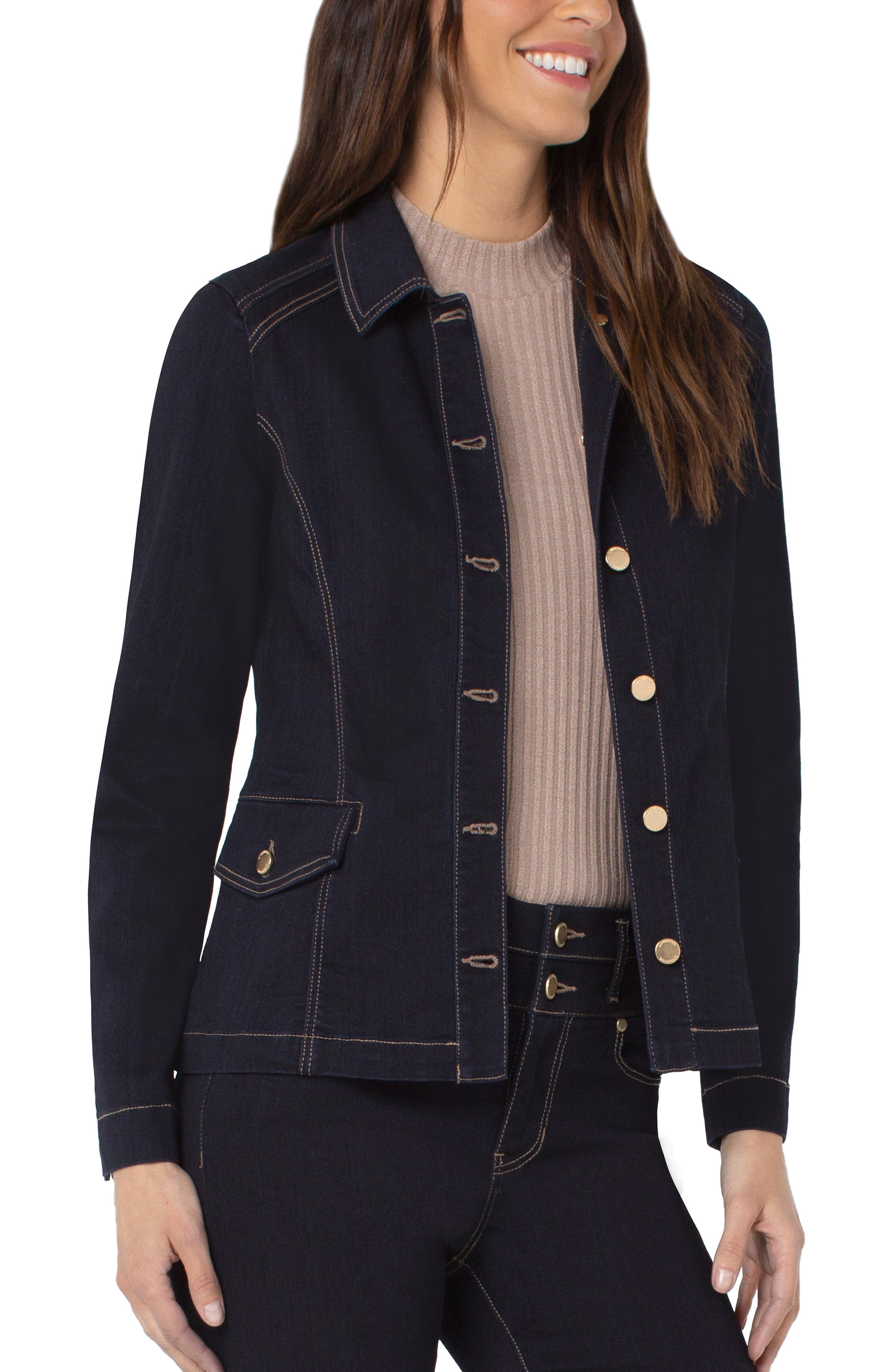 tailored denim jacket womens