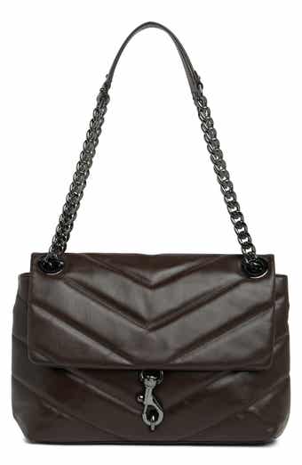 Karl Lagerfeld Paris Agyness Large Leather Shoulder Bag