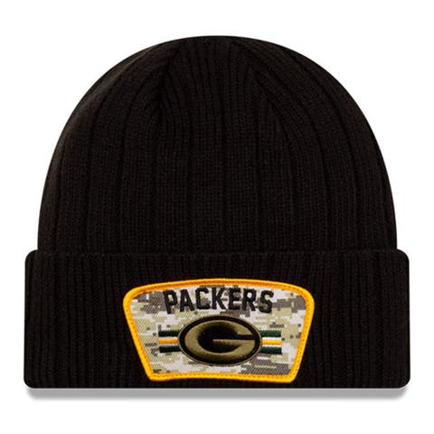 Green Bay Packers Men's New Era Confident Knit Pom Hat