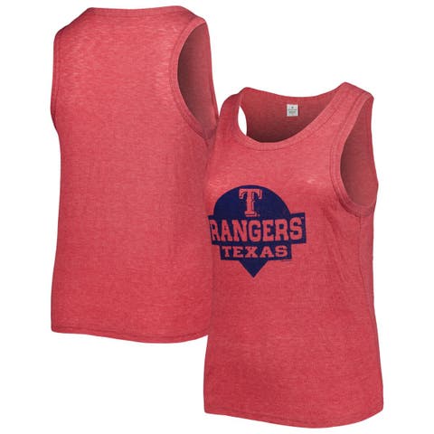 Women's Texas Rangers Soft As A Grape Royal Plus Size Fastball V-Neck T- Shirt