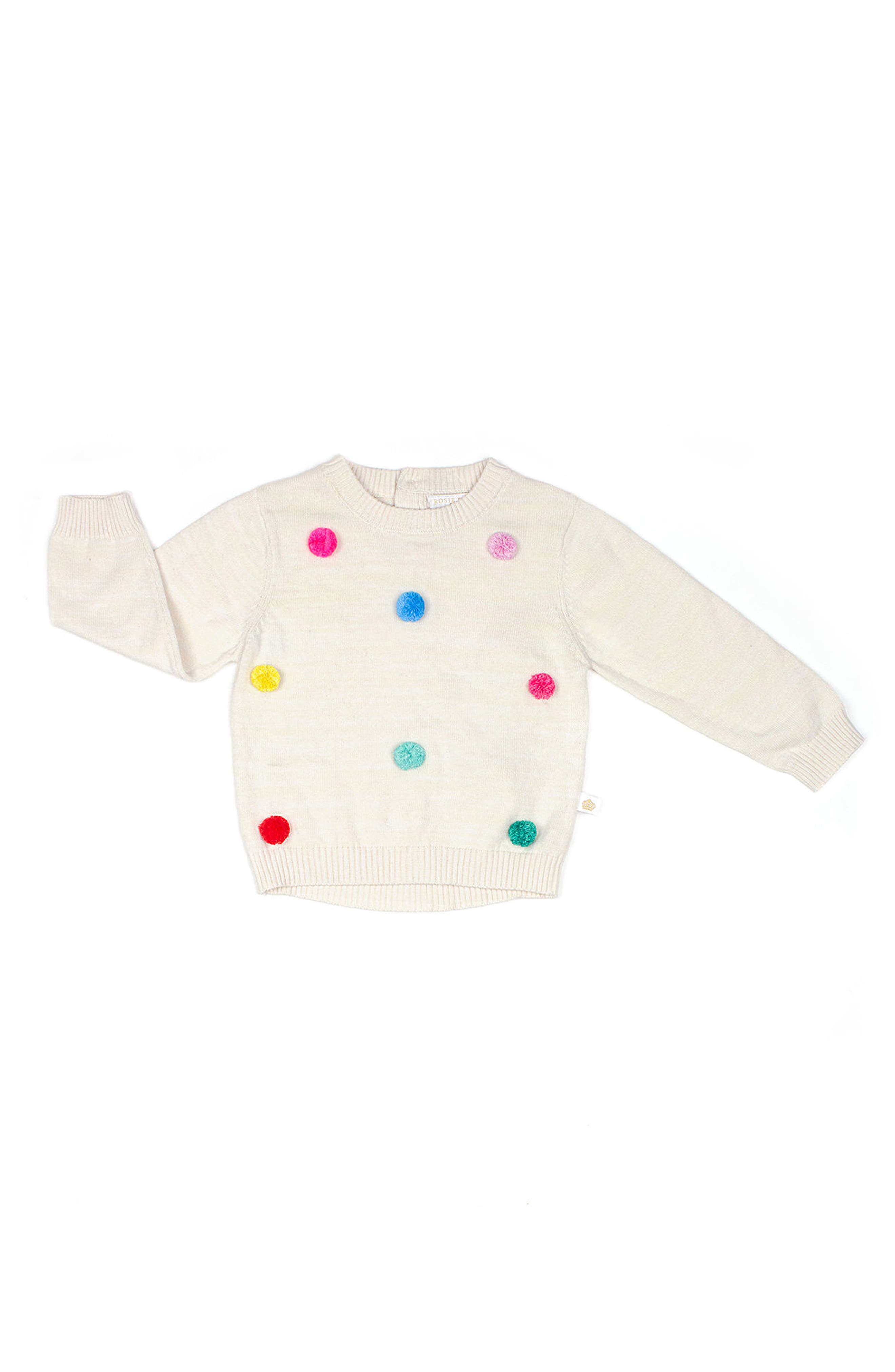 baby girl pom pom sweater