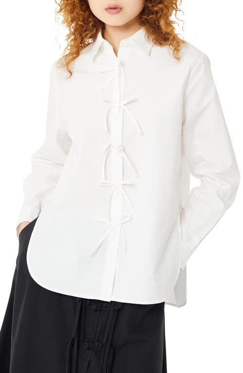 Shop Find Me Now Genevieve Button-up Shirt In Bright White