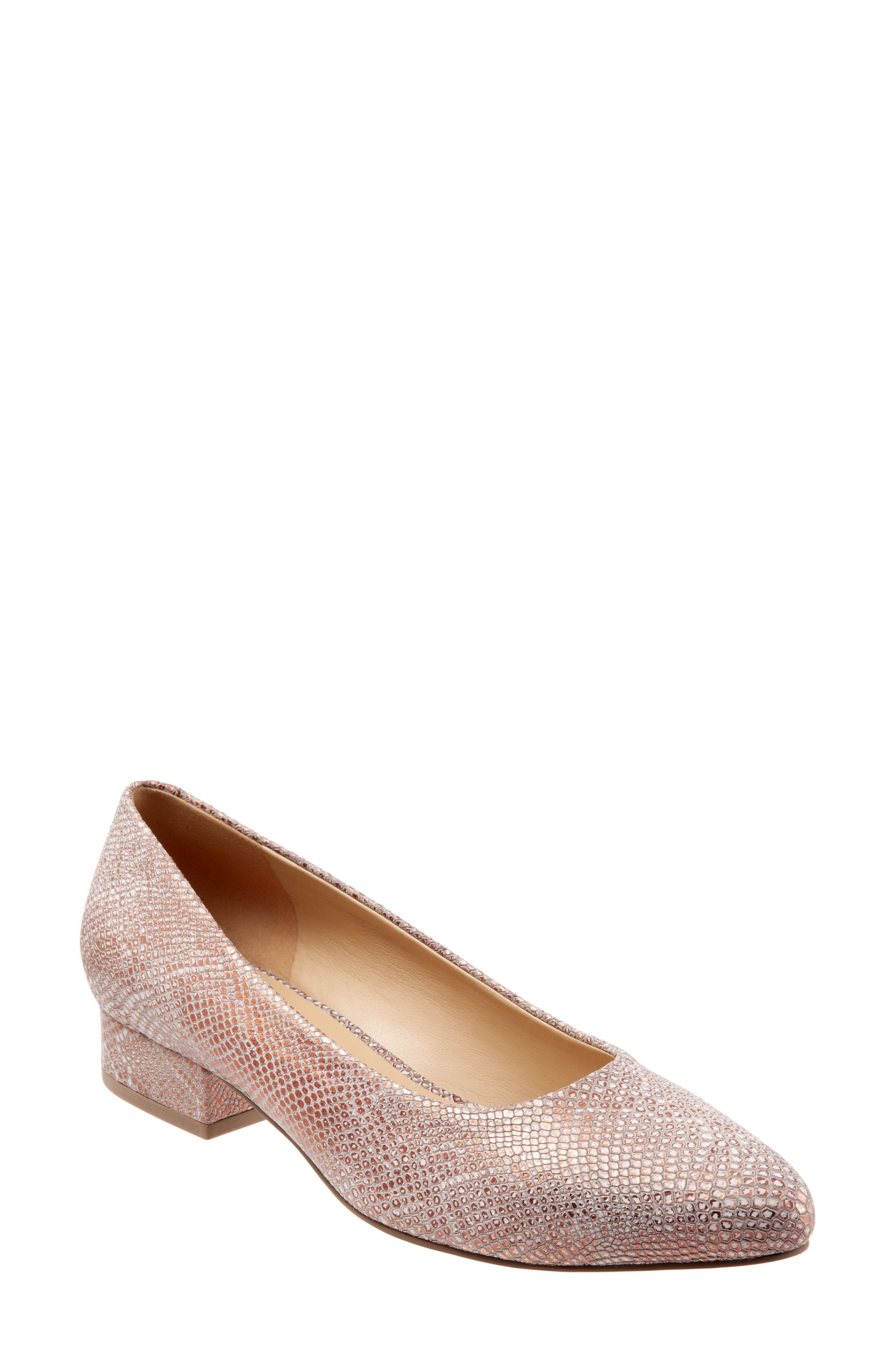 rose gold formal shoes