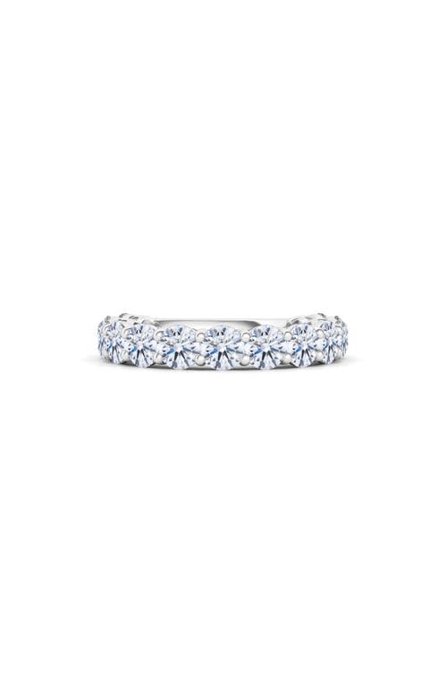 Hautecarat Lab Created Diamond Eternity Ring In White Gold