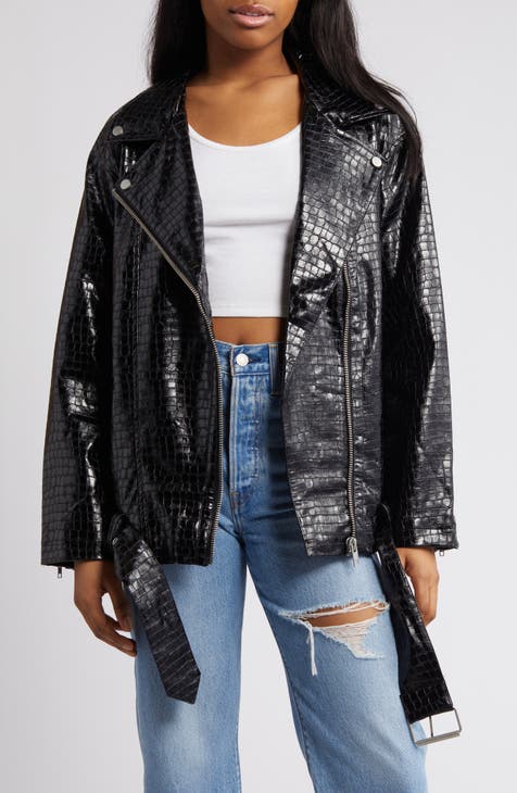 Women's ASOS DESIGN Leather & Faux Leather Jackets | Nordstrom