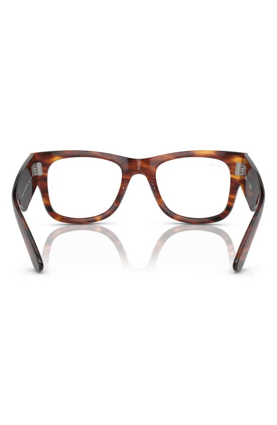 Ray Ban 51mm Square Mega Wayfarer In Striped Hava