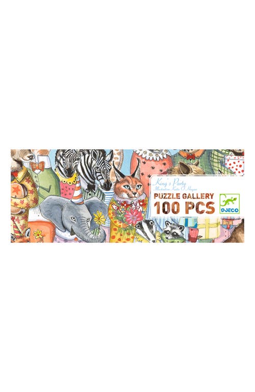 image Djeco 100-piece King's Party Gallery Jigsaw Puzzle In Multi At Nordstrom