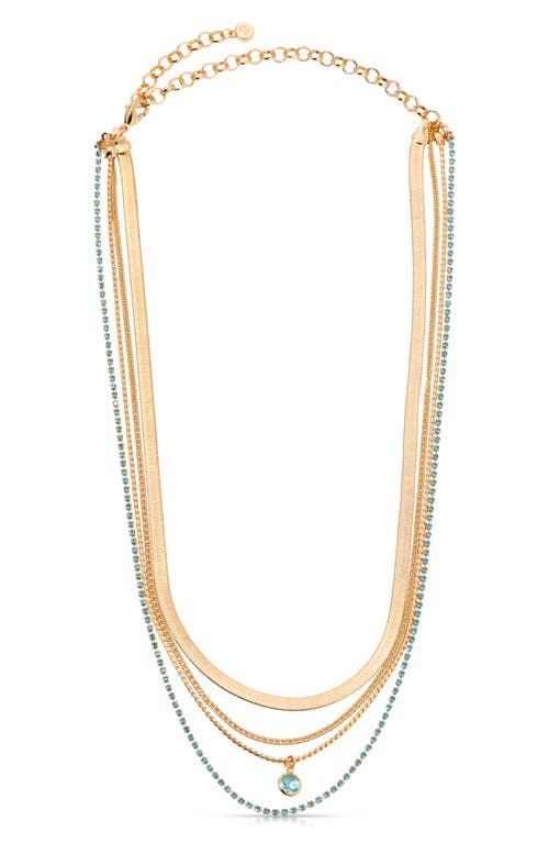 ETTIKA ETTIKA ALL THE CHAINS LAYERED PENDANT NECKLACE 