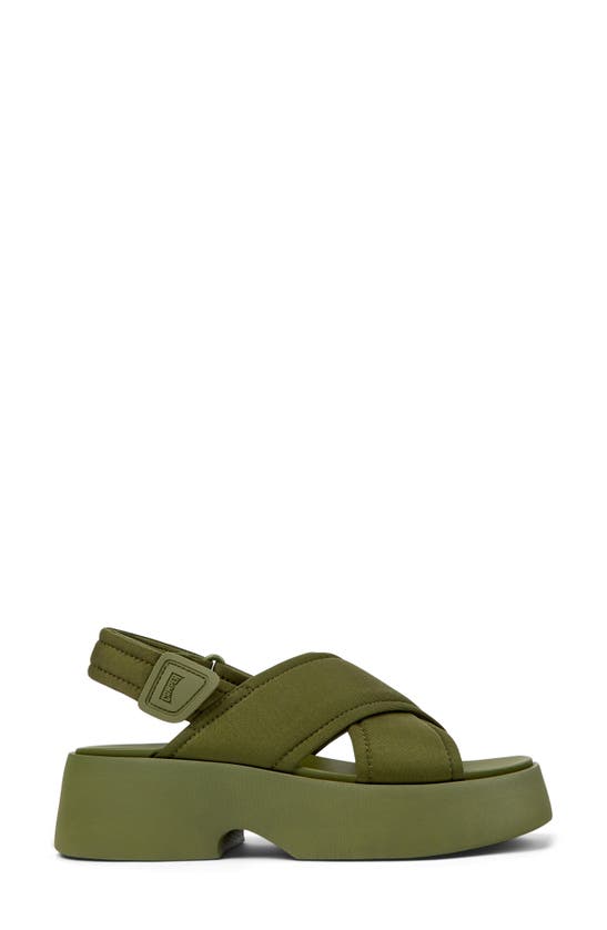 Shop Camper Tasha Sandal In Medium Green