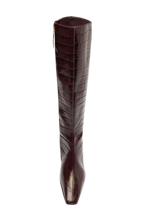 Shop Schutz Dellia Up Knee High Boot In Red