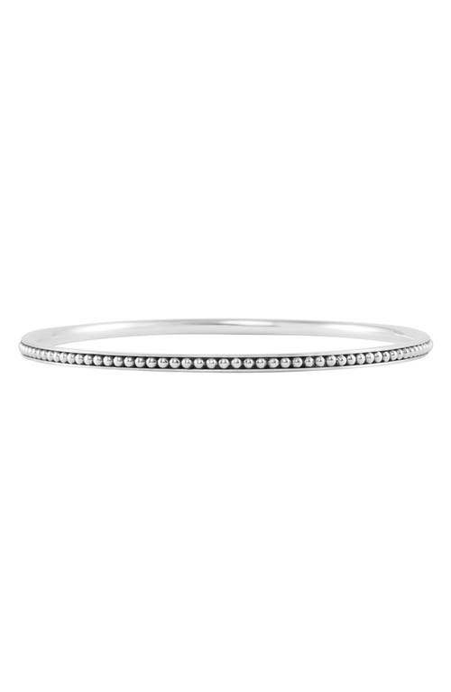 LAGOS Caviar Bangle in Sterling Silver at Nordstrom, Size Medium