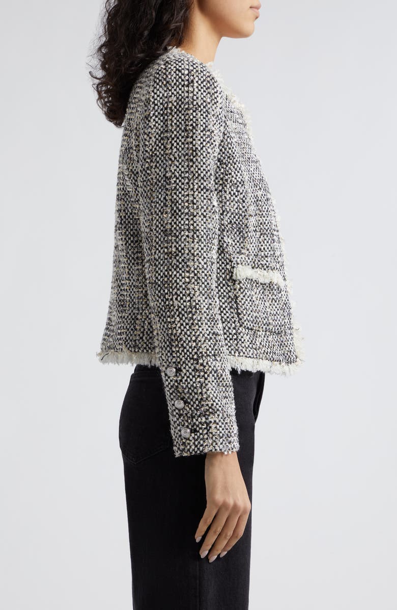 L'AGENCE Angelina Metallic Tweed Jacket | Nordstrom