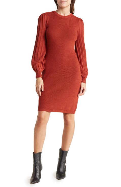 Bubble sleeve 2024 sweater dress