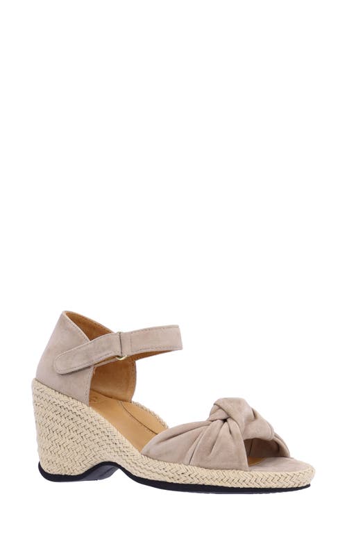 L'Amour des Pieds Oribel Wedge Sandal Taupe at Nordstrom,