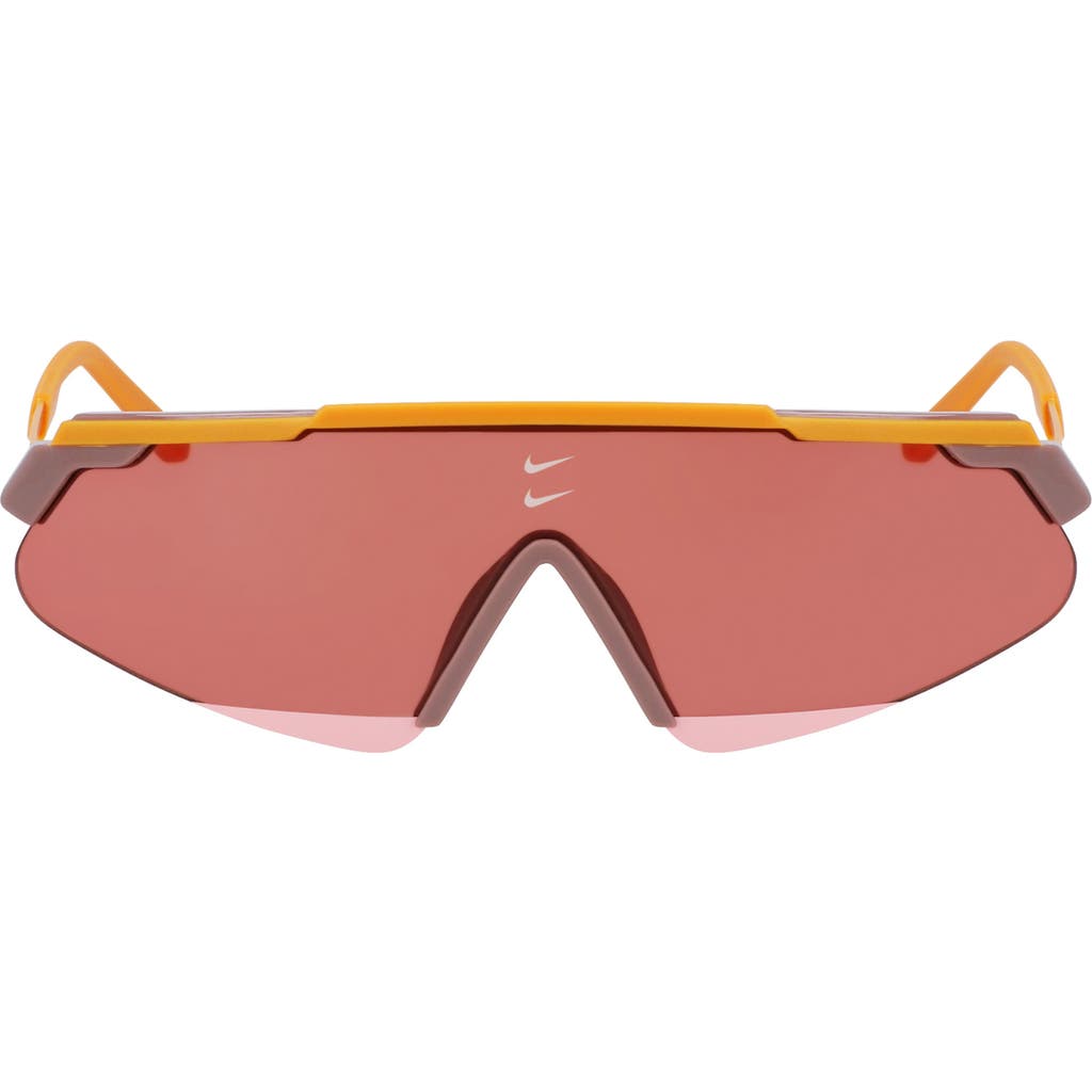 Nike Marquee 66mm Oversize Shield Sunglasses In Pink