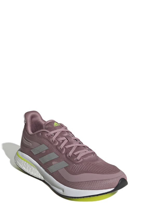 Adidas Originals Supernova Running Shoe In Magenta/ Silver/ Yellow