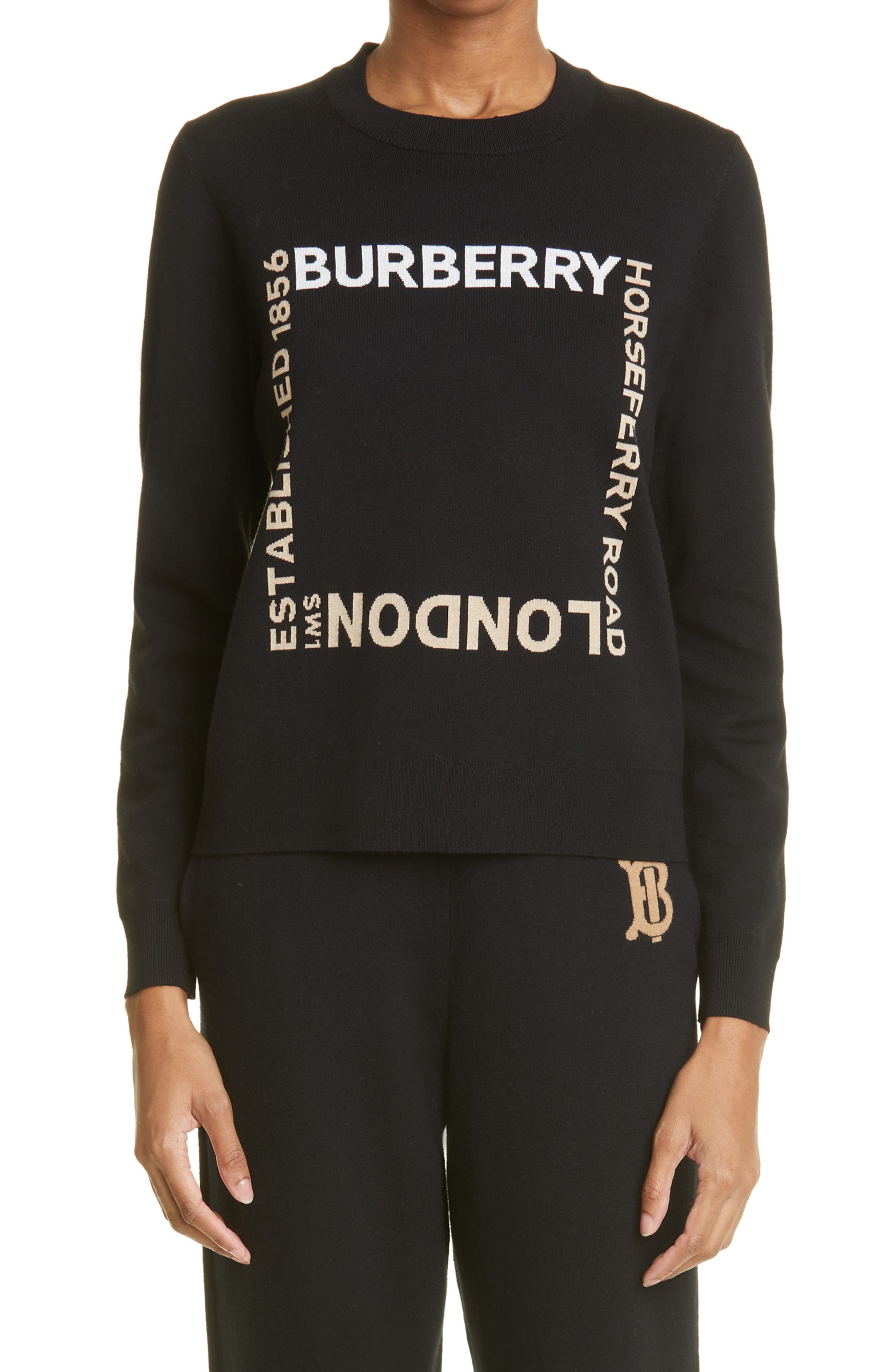 women's burberry jumper