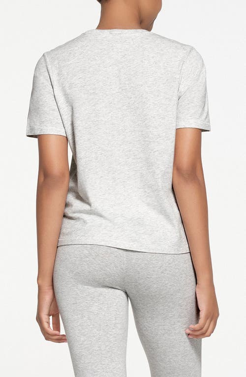 Skims Relaxed T-shirt In Light Heather Grey
