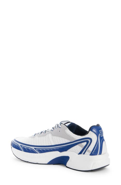 Givenchy Nfnty-52 Sneakers In Synthetic Leather And Mesh In Navy/white