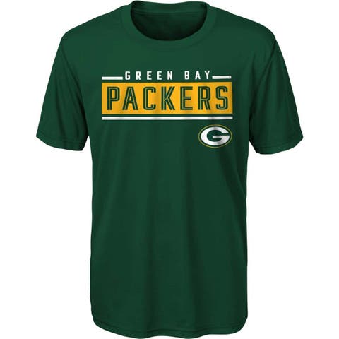 Women's Green Bay Packers Nike Rewind Ringer T-Shirt Large White