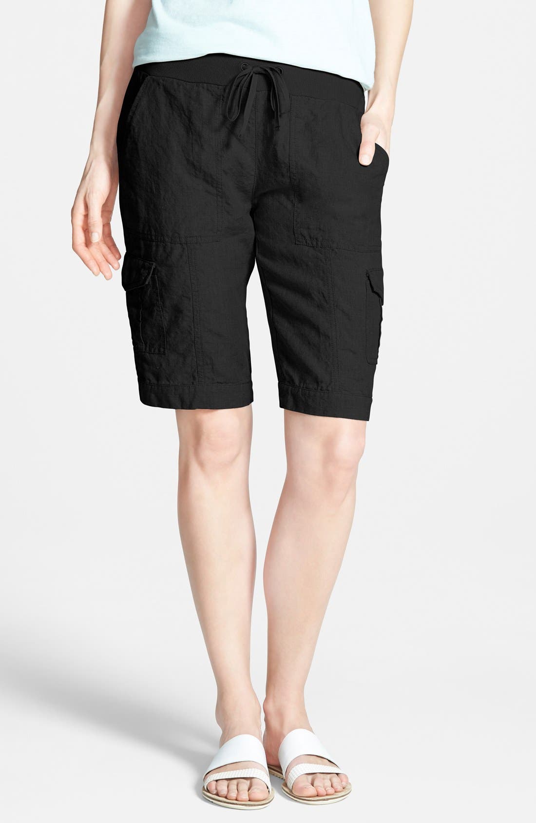 Eileen Fisher Organic Linen Cargo Shorts Only) Nordstrom