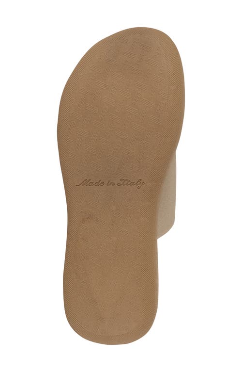Italian Shoemakers Jahzara Elastic Strap Sandal In Taupe