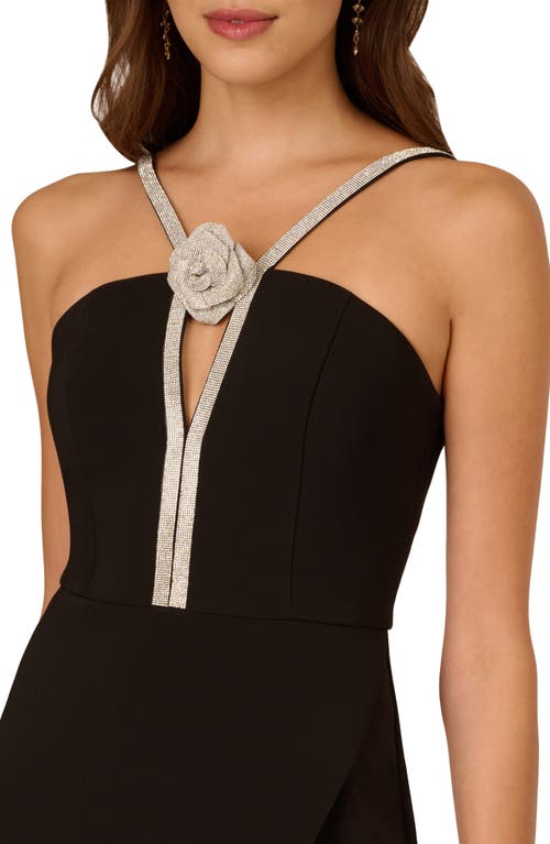 Liv Foster Stretch Twill Midi Dress In Black