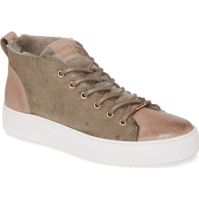 Blackstone Sl69 Genuine Shearling Lined High Top Sneaker