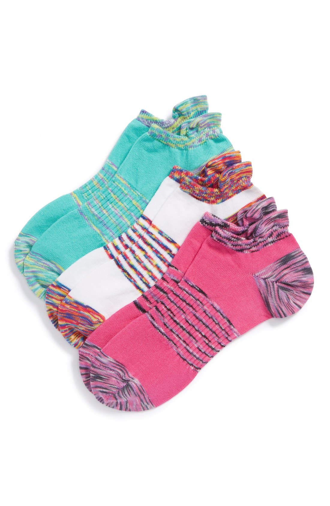 Zella Girl Tab Back Liner Socks (3Pack) (Little Girls & Big Girls