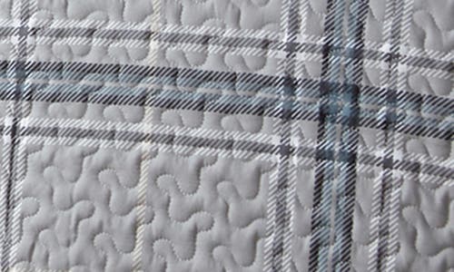 Southshore Fine Linens Plaid Collection- Luxury Premium Oversized Quilt Set In Plaid Grey