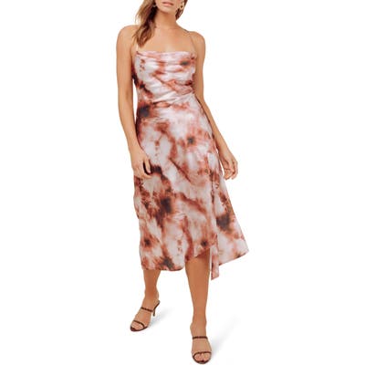 Astr The Label Cowl Neck Midi Dress