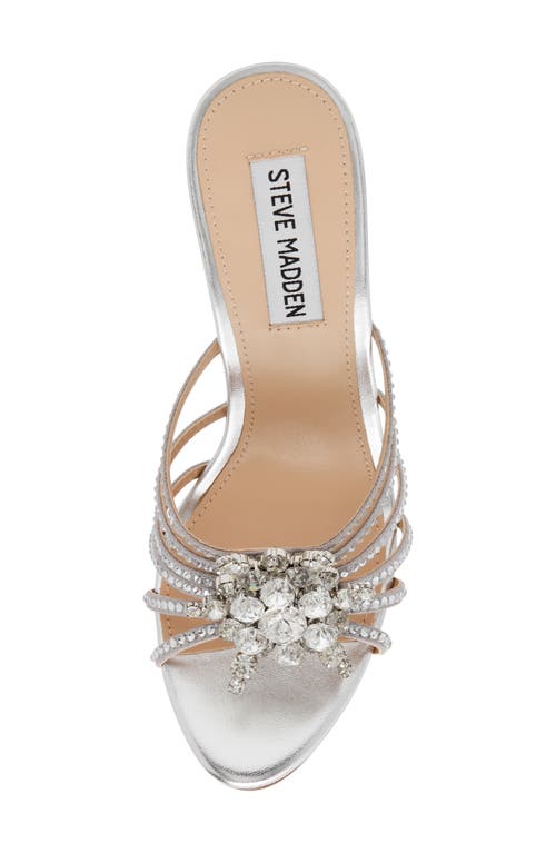 Shop Steve Madden Pamola Stiletto Sandal In Rhinestone