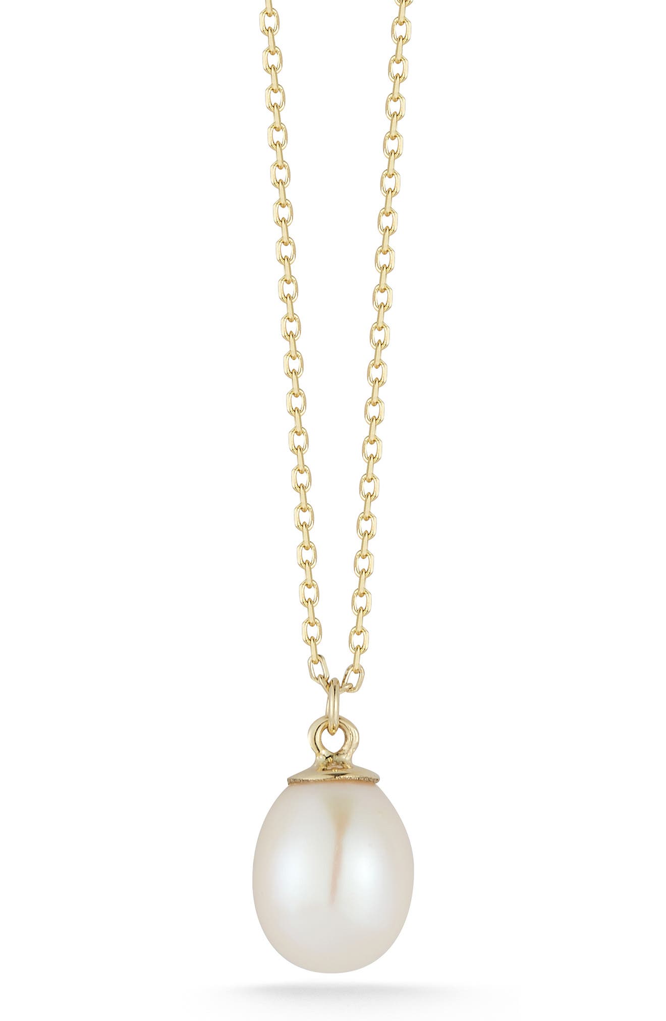 Sphera Milano 14k Gold 8mm Freshwater Pearl Charm Necklace In Yellow Gold