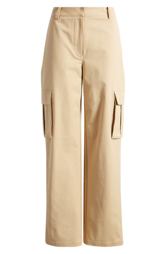 Shop Nordstrom Stretch Cotton Cargo Pants In Tan Travertine