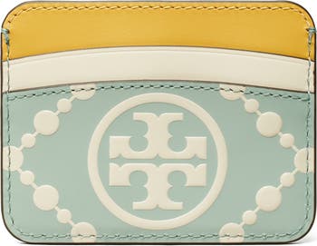 Tory Burch T Monogram Embossed Leather Card Case | Nordstrom
