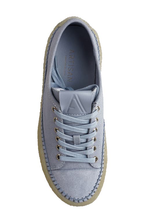 Artisan Crafted By Zigi Clover Low Top Sneaker In Light Blue Suede