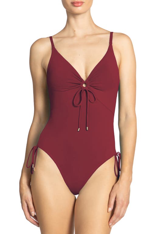 Robin Piccone Aubrey Keyhole One-Piece Swimsuit at Nordstrom,