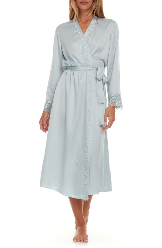 Shop Flora Nikrooz Showstopper Long Robe In Ice Flow