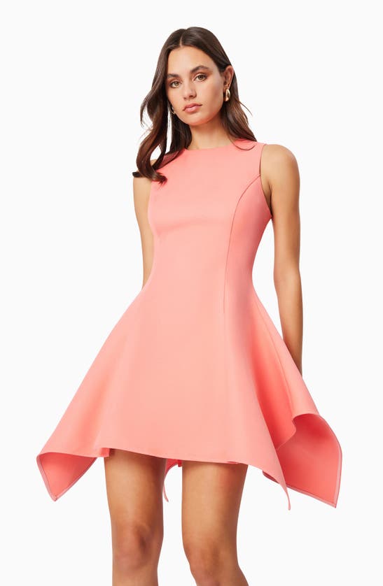 Shop Elliatt Brianite Fit & Flare Minidress In Coral